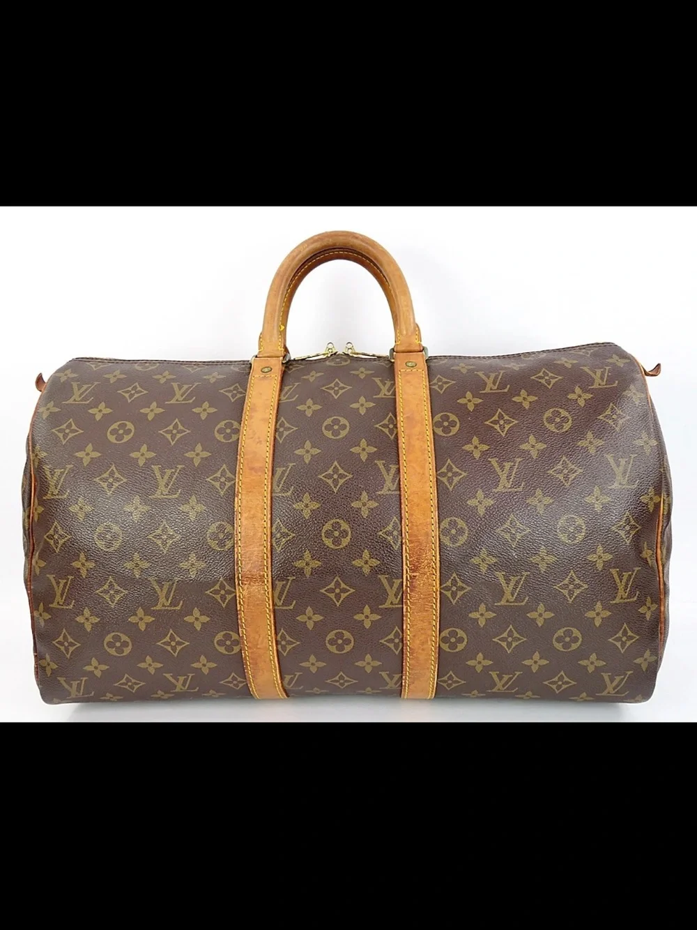 Louis Vuitton Monogram Canvas Duffle Bag in Brown and Tan